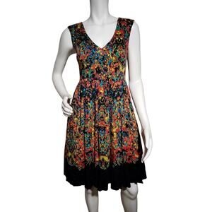 Plenty Tracy Reese Sleeveless Fit n Flare Sundress Bright Bouquet Floral Size 0